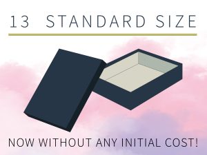 top- bottom rigid box standard sizes