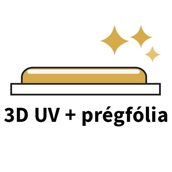 3D UV és, prégfólia ikon