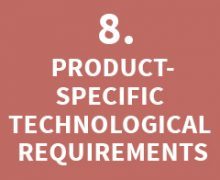 PRODUCT-SPECIFIC TECHNOLOGICAL REQUIREMENTS